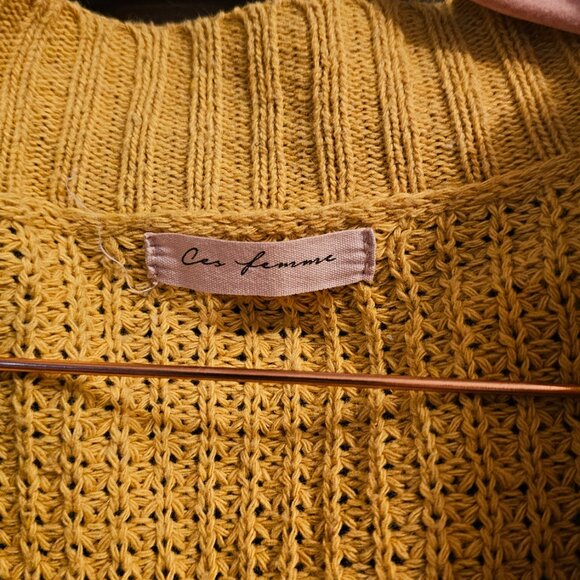 Ces Femme Cardigan / Sunflower Yellow / Sz XL - Picture 6 of 8